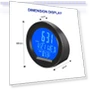 Solar Power Car Clock Thermometer with Backlight — Clock, RuJia Home Decor