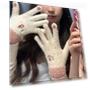 Mitten Snowman Cute Warm Fashionable Gloves with Five Fingers Touch Screen Folded Thickened Knitted Gloves Cold... — Cold Weather Gloves, Female s