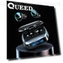 Bluetooth Earbuds with Digital Touch Screen — In-Ear Headphones, QUEED