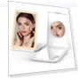LED Makeup Mirror — Compact & Travel, Vinde Home