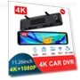 Full Screen 4K 12 Rear View Mirror with Dual Recording Dash Cam — Rearview Safety Systems, AI Supermarket