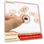 Transparent 25mm NFC Coin Card — Biometric Security, AI Supermarket