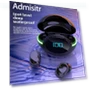 Wireless Bluetooth Headset with Mini LED Touch Display — In-Ear Headphones, Admisitr
