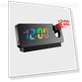 Silent Digital LED Alarm Clock with Temperature Display and Red Light Projection — Alarm, VividTrove