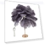 Feather Table Lamp with 3-Color Touch Switch — Desk & Table Lighting, KONNWEI