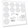 Hexagon LED Wall Lights — Wall Lighting, KONNWEI