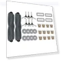 Main Side Brush, HEPA Filter, Mop Cloth, Dust Bag Replacement Accessories Kit — Parts & Accessories, Modern Home Furnishing