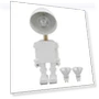 Robot Lamp Body Dimming Electric Candle Wax Melting Lamp — Flameless, KONNWEI