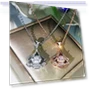 Rose Gold Necklace with Fan-Shaped Smart Zircon Pendant — Smart Jewelry, Prettiest WW