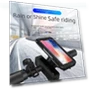 Waterproof Motorcycle Phone Holder with Charging and Touch Screen — Dashboard Installation Kits, StrideBox