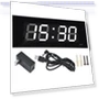 Digital Wall Clock with Auto Brightness Adjustment — Desk & Shelf, Vestidos