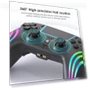 Bluetooth Controller for PS4/Windows PC — Gaming Keyboards, Actually lighting