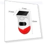 Smart WiFi Infrared Motion Detector with Solar Strobe Siren — Motion Sensors, Actually lighting