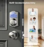 Keyless Entry Door Lock with 2 Knobs — Smart Lock, Veise