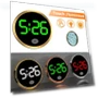 LED Touchscreen Car Clock — Clock, Dream Garage