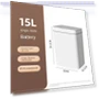 Automatic Induction Smart Garbage Can — Kitchen Cans, Simple and warm