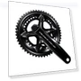 175mm 54x40T Crankset with Power Sensor — , SHIMANO