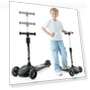 Adjustable Height Kids Scooter with LED Lights — Push Scooters, GLAMUP