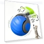 Interactive Cat Ball Toy with Feather — Cat Playthings, Pet Products My