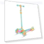 3-Wheel Kids Scooter with Multi-Color Lights — Pedal Cars, Lifemaster