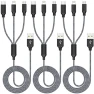 Multi Charging Cable 3Pack, Xnewcable