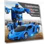 Remote Control Transforming Police Car Robot Toy — Interactive Figures & Robots, Super Go