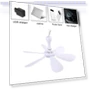Silent 6-Blade Ceiling Fan with USB Power — Ceiling Fans, Teakh