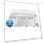 3 Door Refrigerated Pizza Prep Table — Drink Coolers, Frigos
