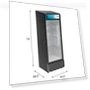 Commercial One Glass Door Display Upright Beverage Refrigerator Cooler Merchandiser — Drink Coolers, KoolMore