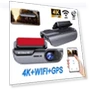 UHD 4K Built-in WIFI Dash Cam — Rearview Cameras for Cars, E-ACE