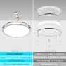 Flush Mount Ceiling Lights with Remote, libtit