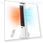 Oscillating Tower Fan and Space Heater Combo — Stand Fans, FOHERE