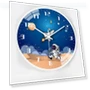 Creative Space Automatic Radio Clock with Timer — Clocks, Window glass film