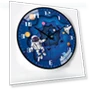 Creative Space Automatic Radio Wall Clock with Timer — Clocks, Window glass film