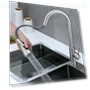Extendable Hot and Cold Water Rotating Robot Faucets — Sink Faucets & Parts, DiagonAlley