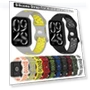 Two-Tone Silicone Watch Strap — Bands, bhuijiehoui