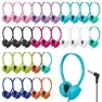 Bulk Headphones Multi Color for Classroom School, ZHENWAY
