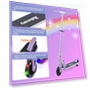 Foldable Kick Scooter with Light Up Wheels — Helmets, Rahmory