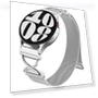Magnetic Stainless Steel Milanese Strap with X-Shaped Connector — Bands, Smartwatch 2025