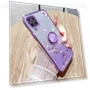 Flower Rhinestone Decor TPU Cover with Ring Kickstand — Back Covers, Smartwatch 2025