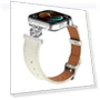 Genuine Cow Leather Flower Decor Adjustable Strap — Bands, Smartwatch 2025