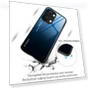 Gradient Tempered Glass Back Shell PC+TPU Shock Protective Phone Case — Screen Protectors, Smartwatch 2025