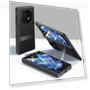 Leather Coated PC Magnetic Kickstand Phone Cover with HD Screen Film — Screen Protectors, Smartwatch 2025