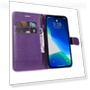 Solid Color Leather Mobile Cover Wallet Stand with Strap — Phone Accessories, Smartwatch 2025