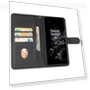 Calf Texture PU Leather Wallet Case Flip Folio Stand Magnetic Protective Phone Cover with Strap — Flip Cases, Smartwatch 2025