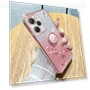 Shockproof Case with Rhinestone Flower & Kickstand — Phone Accessories, KADEM