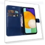 Solid Color Leather Mobile Cover with Wallet Stand and Strap — Phone Accessories, Smartwatch 2025