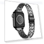Stainless Steel Rhinestone Decor Dual-layer Clasp Watch Band with PC Watch Case — Bands, Smartwatch 2025