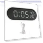 LED Mirror Alarm Clock with Touch Control — Alarm, OutsideWorld