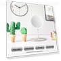 Smart LED Makeup Mirror — Compact & Travel, ElectroCN